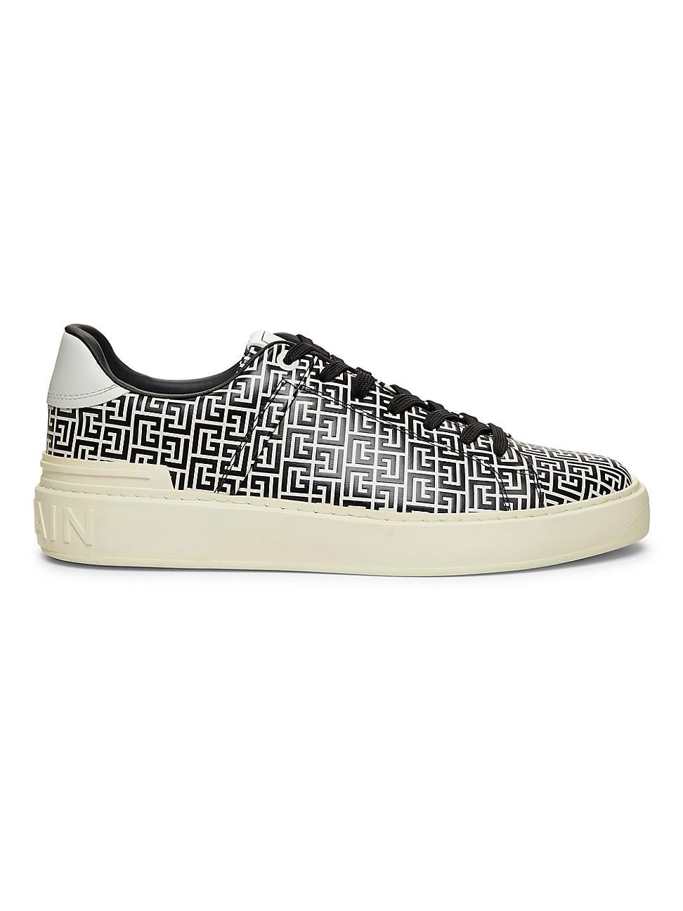 Mens B-Court Leather Low-Top Sneakers Product Image