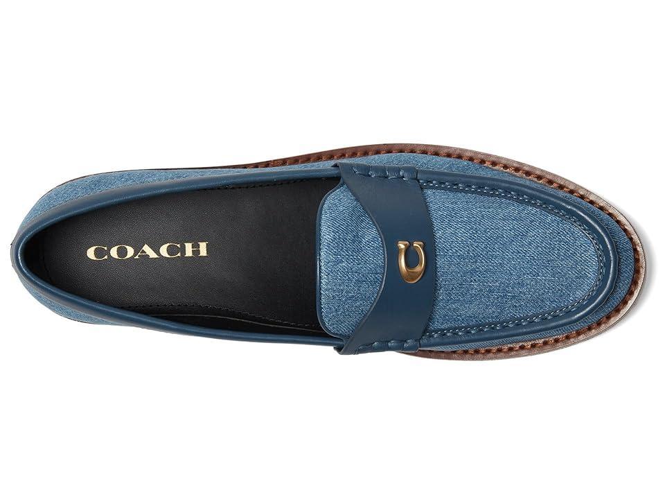 COACH Jolene Denim Loafer (Indigo Denim) Women's Flat Shoes Product Image