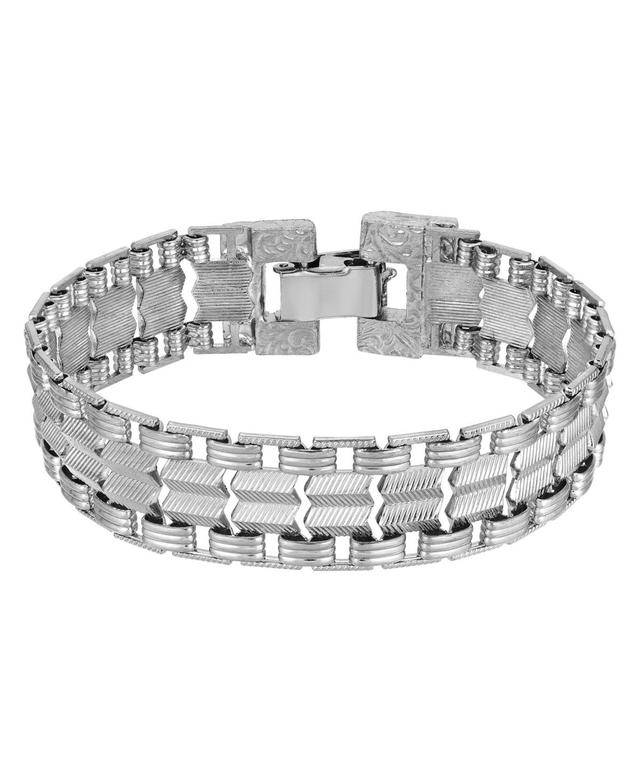 1928 Swag Chain Bracelet, Womens, Grey Product Image