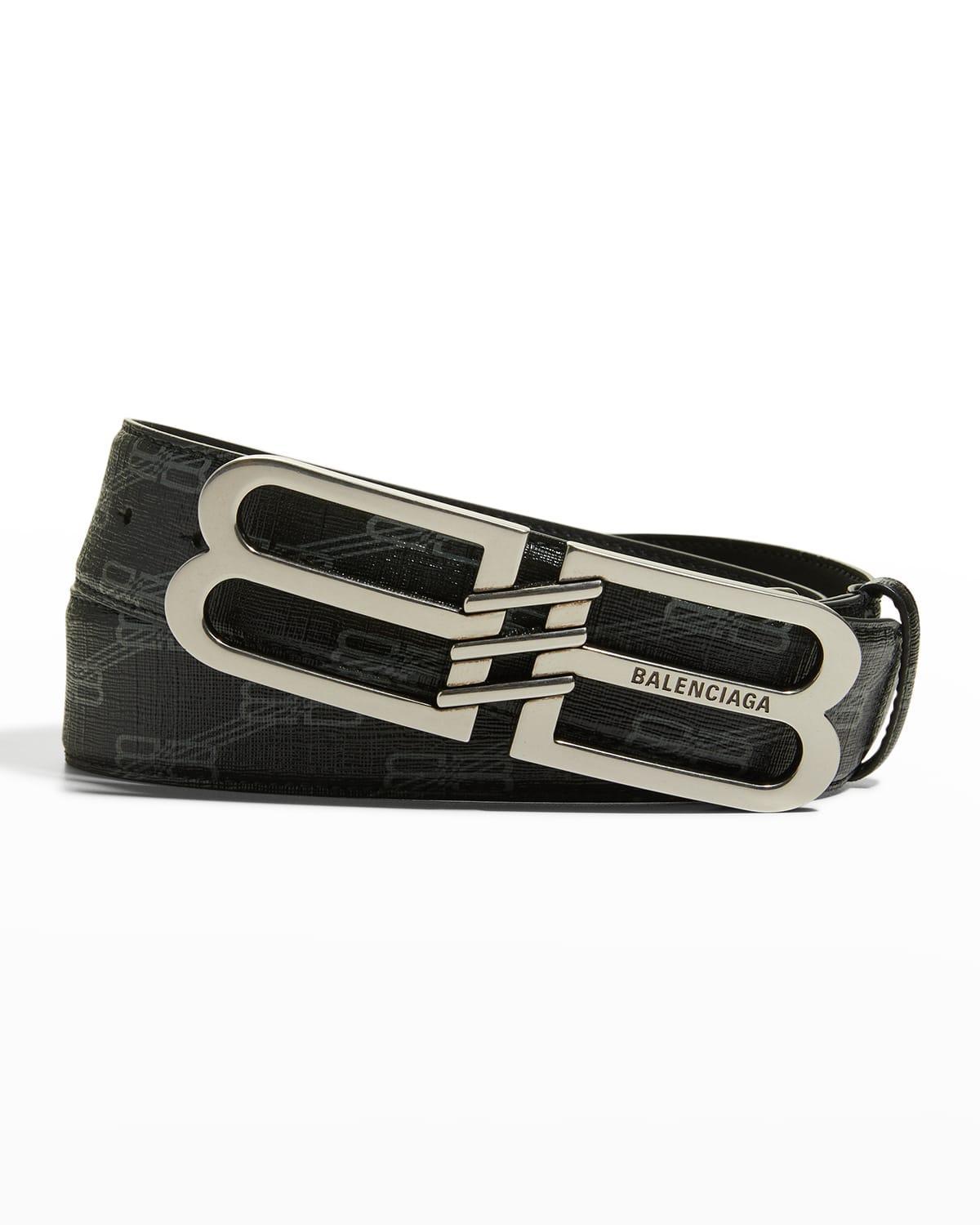 Mens Bb Signature Belt 40mm Bb Monogram Coated Canvas Product Image