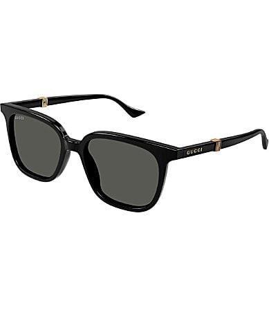 Gucci Mens Running Web 54mm Square Sunglasses Product Image