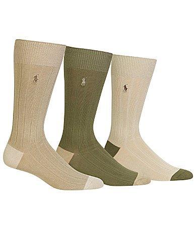 Polo Ralph Lauren Soft Touch Dress Socks Assorted 3 Product Image