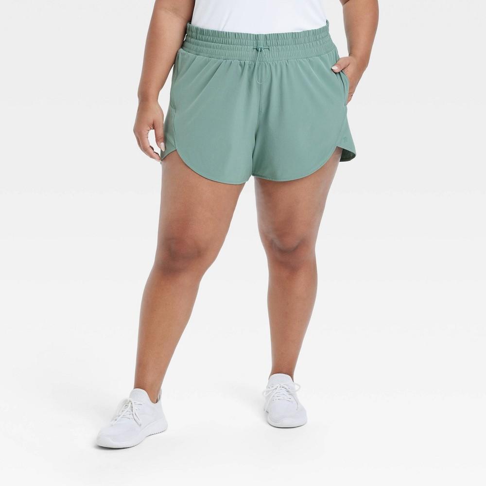 Womens Active Light High-Rise Shorts 3 - All In Motion Dark XXL Product Image