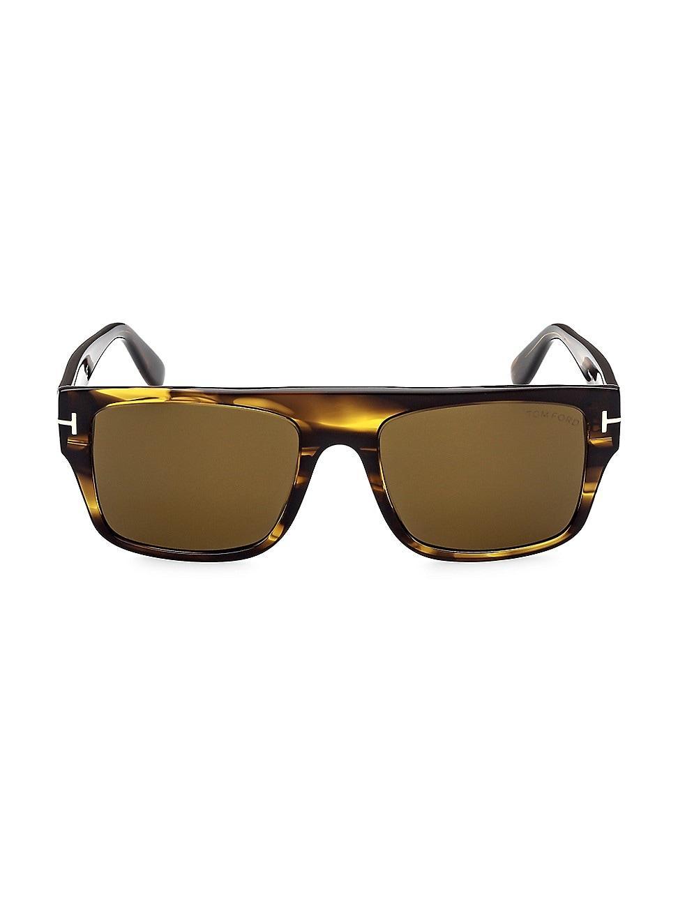 Mens Dunning-02 55MM Rectangular Sunglasses Product Image