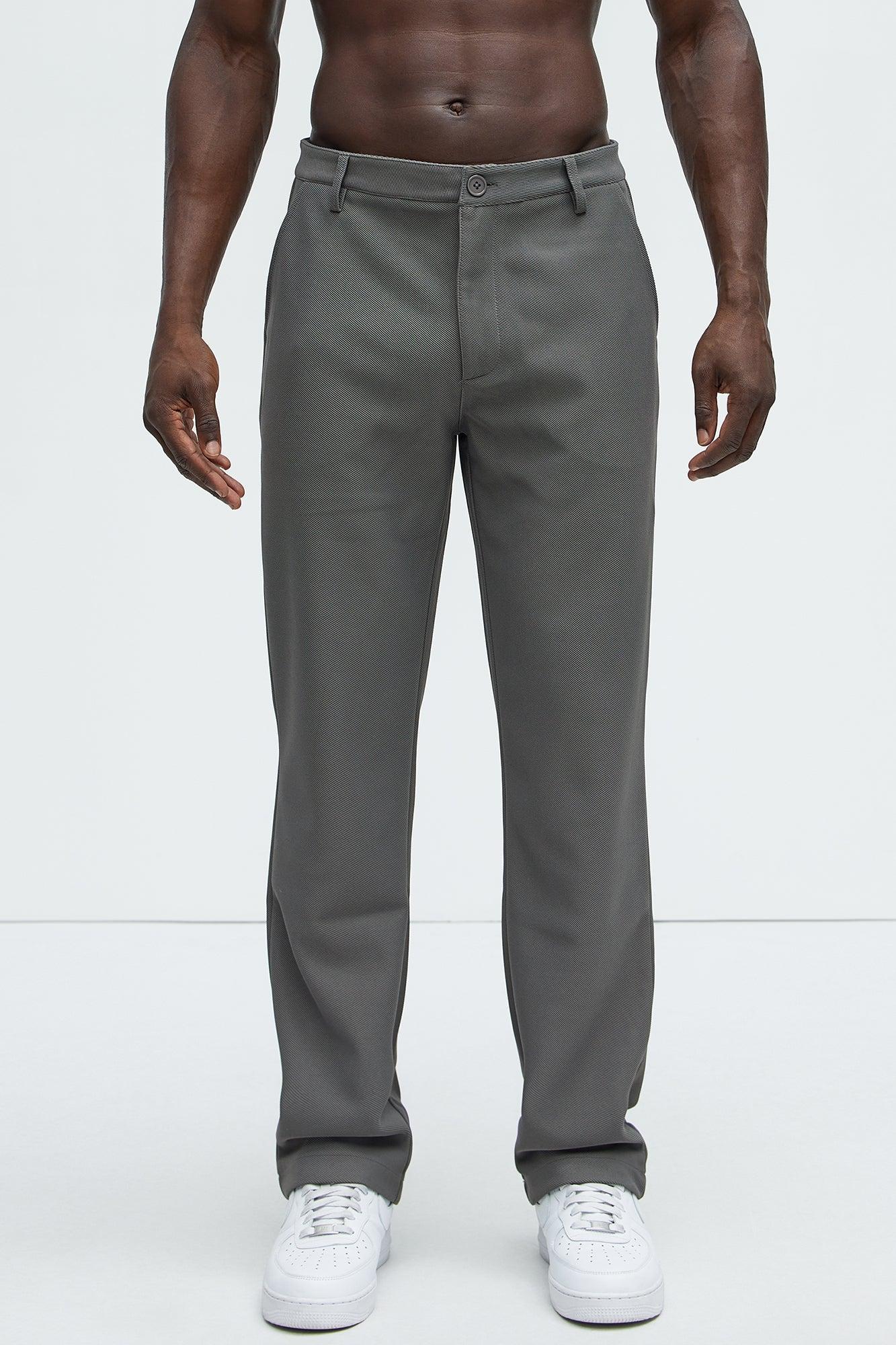 Turner Straight Trousers - Grey Product Image