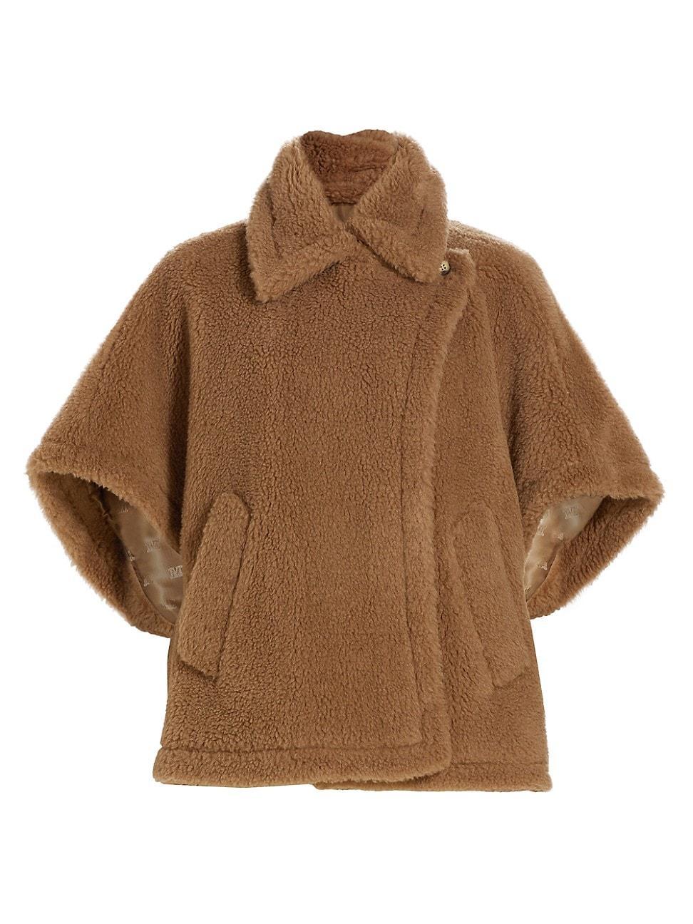 Tebe Teddy Camel Wool Cape Product Image