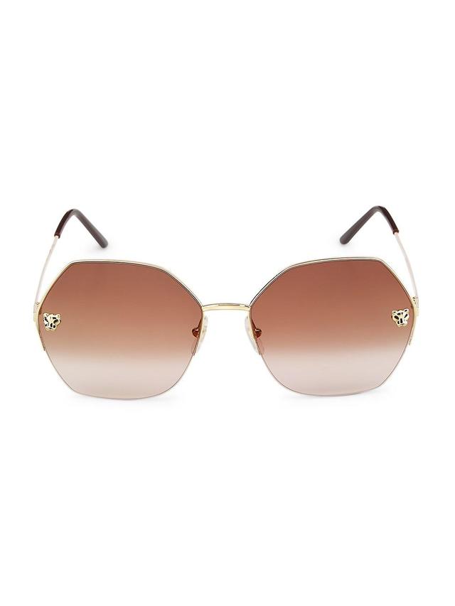 Womens Geometric 62MM Sunglasses Product Image