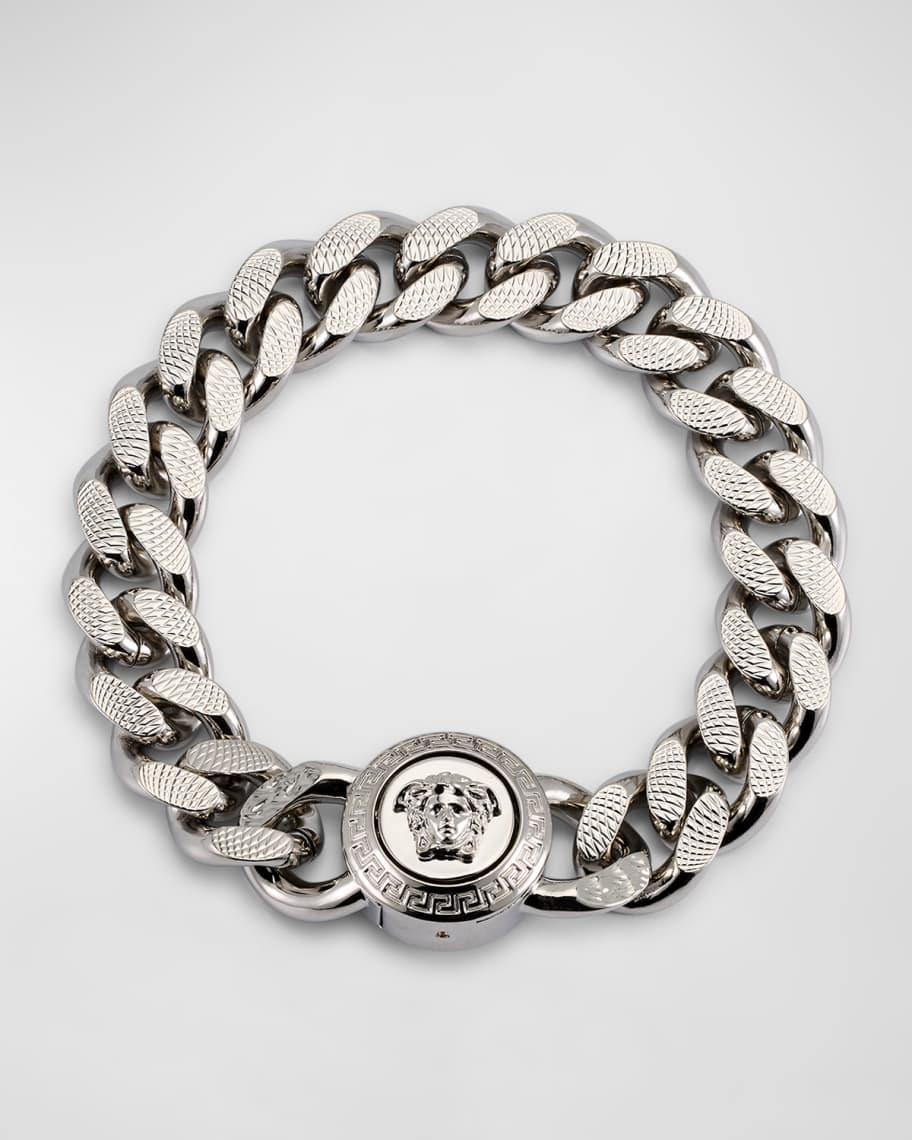 Men's Medusa Curb Chain Bracelet Product Image