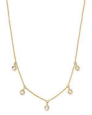 Roberto Coin 18K Yellow Gold Diamonds By The Inch Dangling Droplet Necklace, 18 Product Image