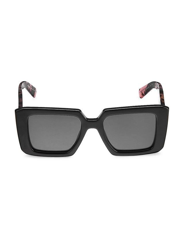 Geometric Rectangle Acetate Sunglasses Product Image