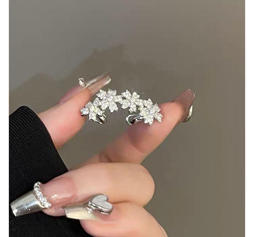 Flower Alloy Cuff Earring Product Image