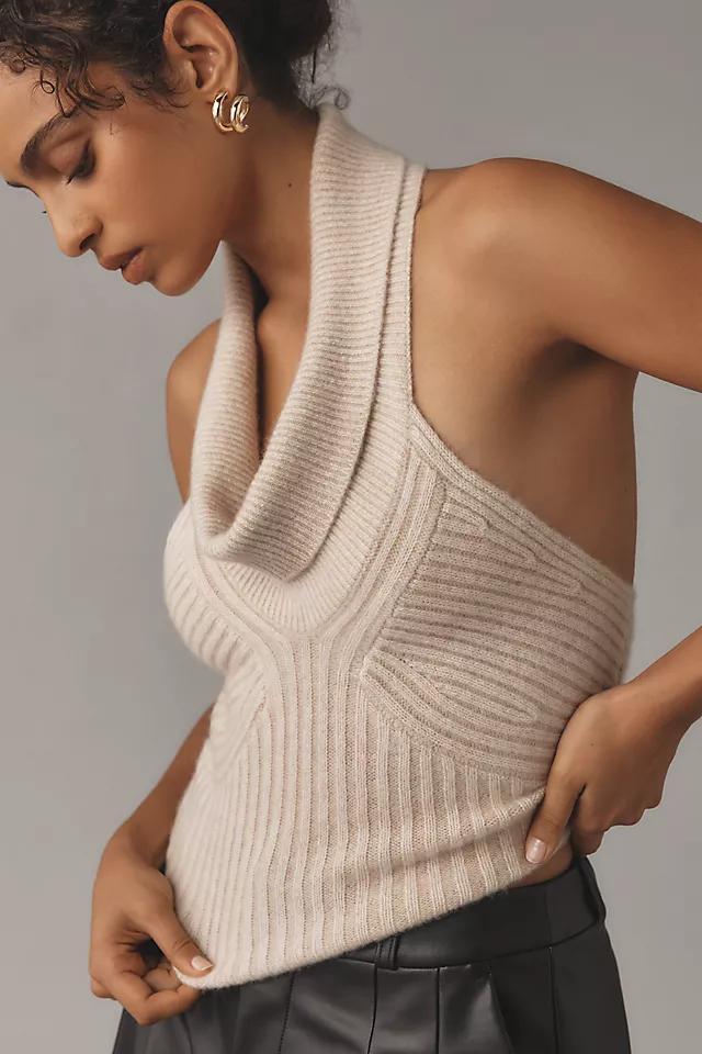 Pilcro Plunge-Neck Halter Sweater Tank Product Image