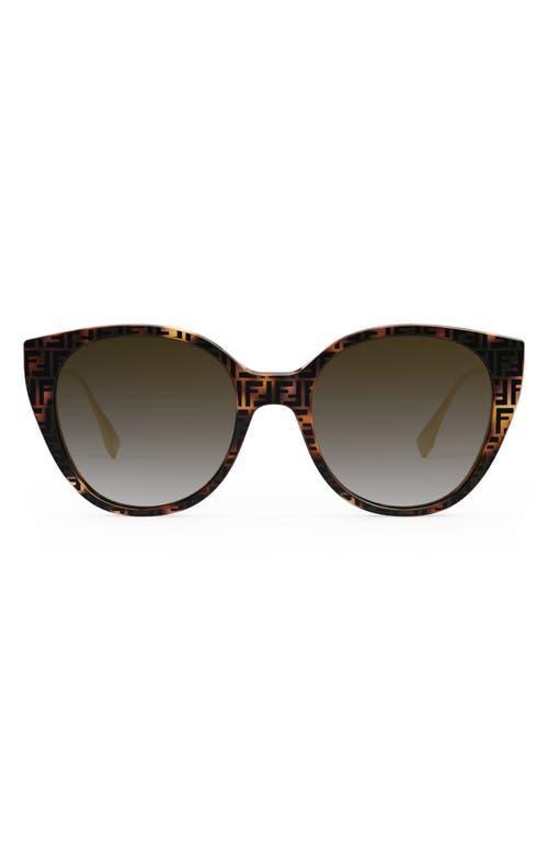 The Fendi Baguette 54mm Round Sunglasses Product Image