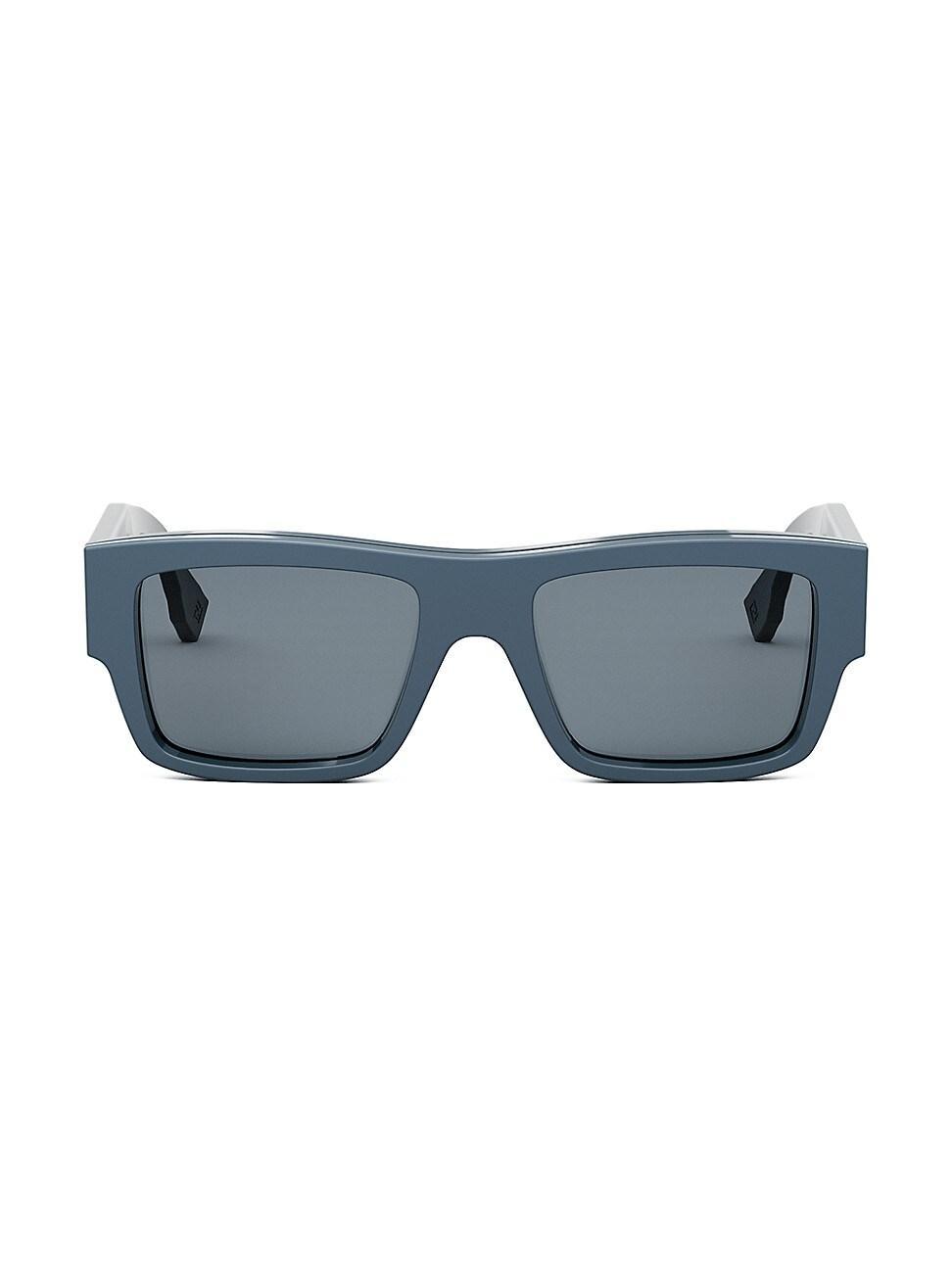 Mens Signature 53MM Rectangular Sunglasses Product Image