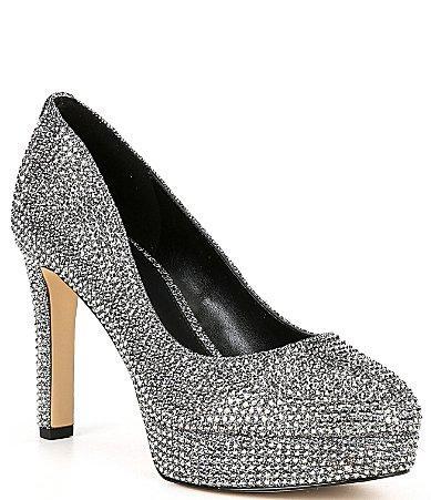 MICHAEL Michael Kors Chantal Glitter Platform Pumps Product Image