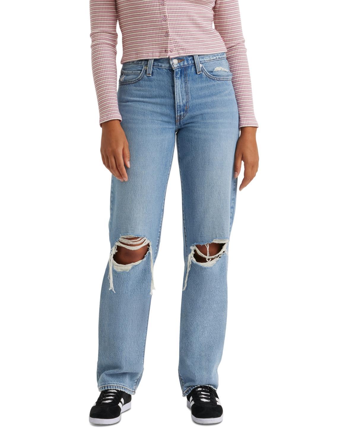 Levis Womens Mid Rise Cotton 94 Baggy Jeans Product Image