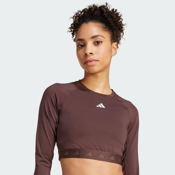 Hyperglam Training Cropped Long Sleeve Tee Product Image