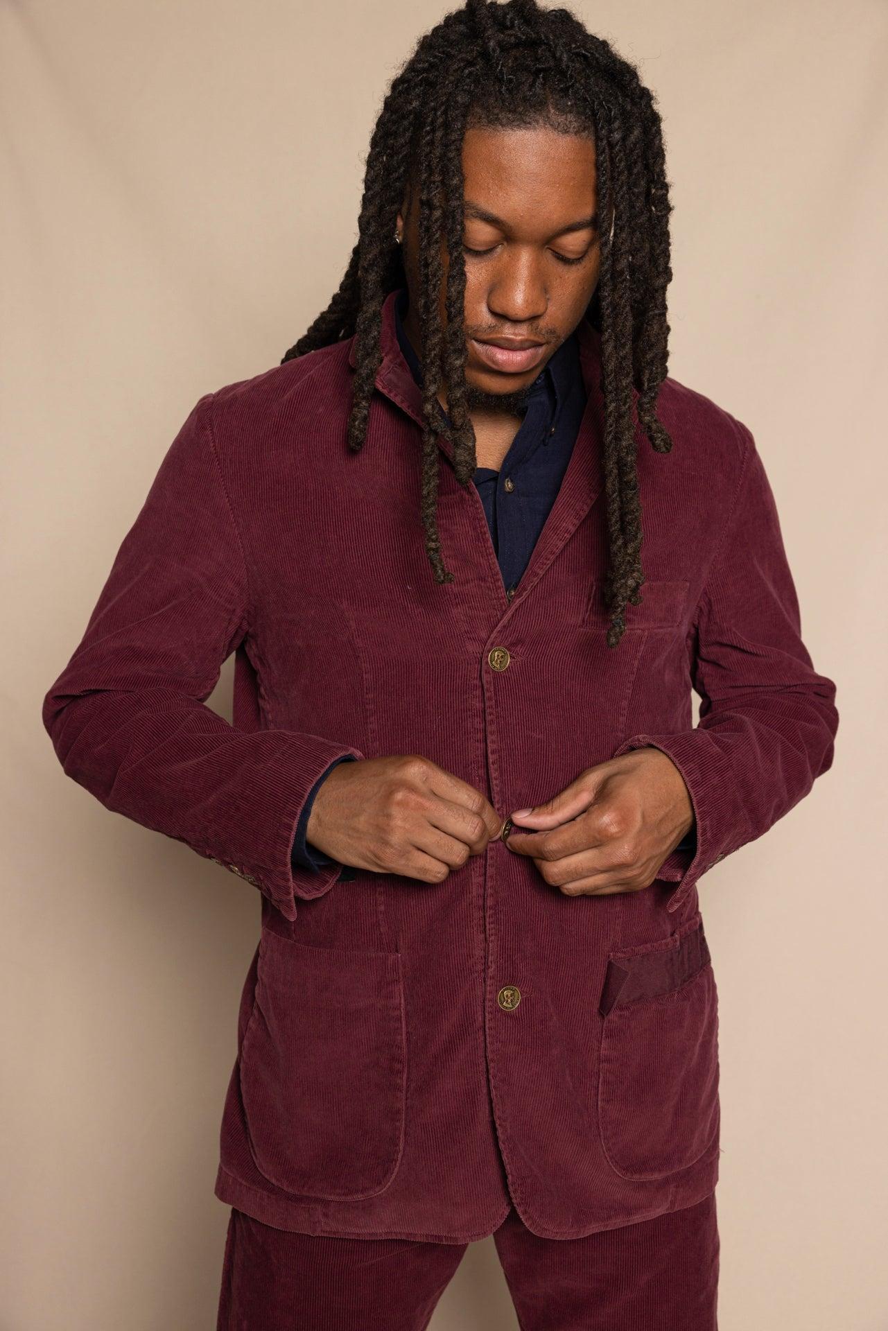 Dare Jacket | Corduroy Wine Male Product Image