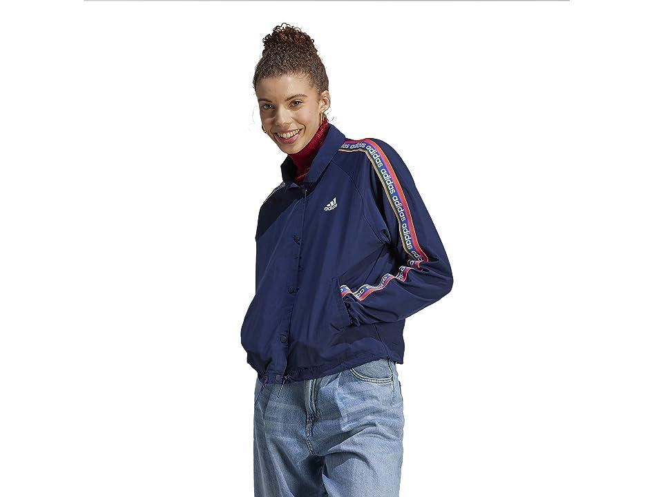 adidas Farm Coach Jacket (Night Indigo) Women's Clothing Product Image