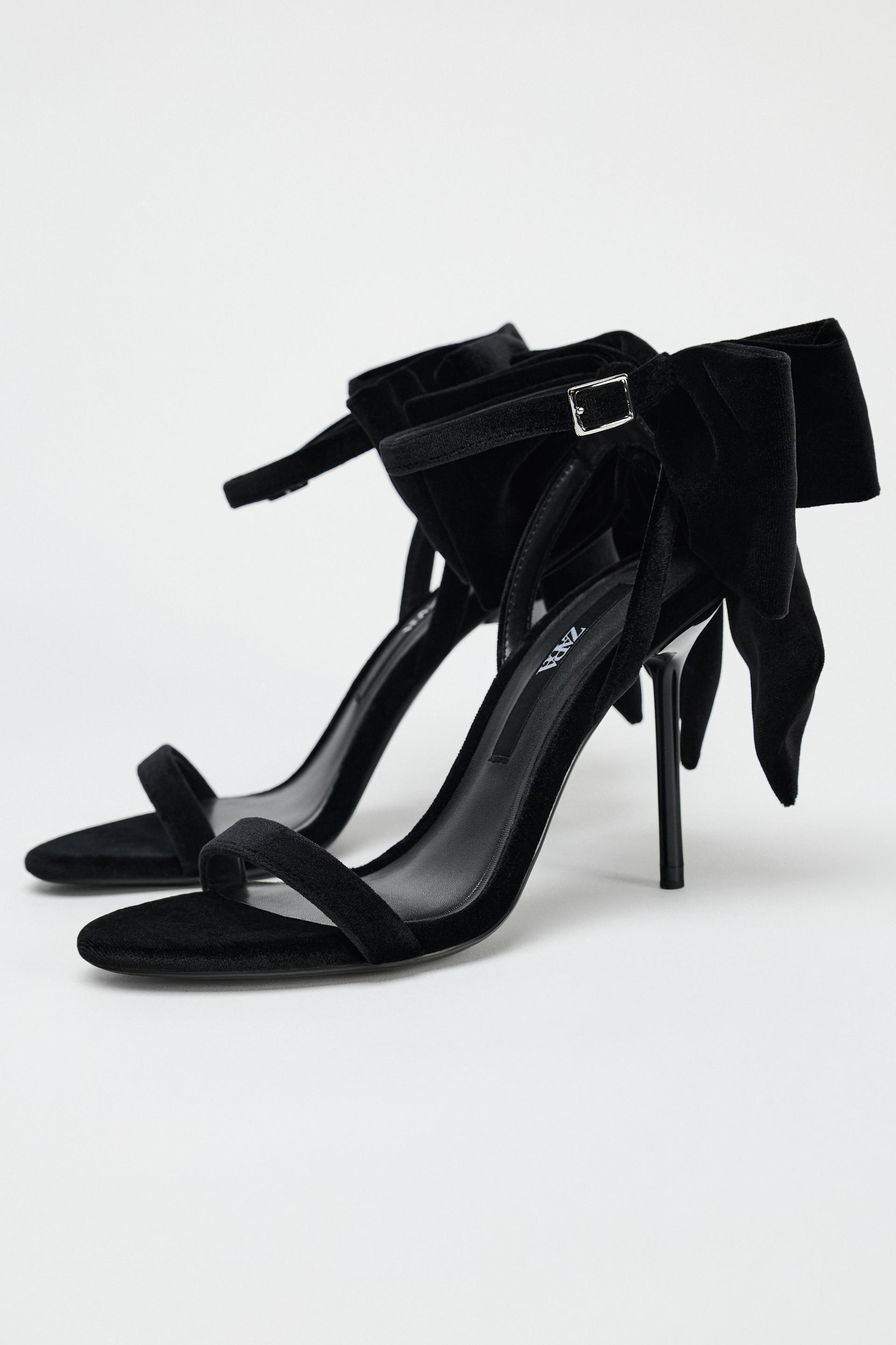 HEELED SANDALS WITH MAXI BOW Product Image