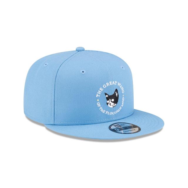 Texas Rangers Sky Blue 9FIFTY Snapback Hat Male Product Image