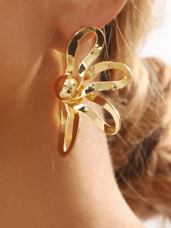 Flower Shape Drop Earrings Product Image