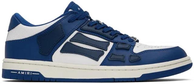 AMIRI Blue & White Skel Top Low Sneakers In Blue White Product Image