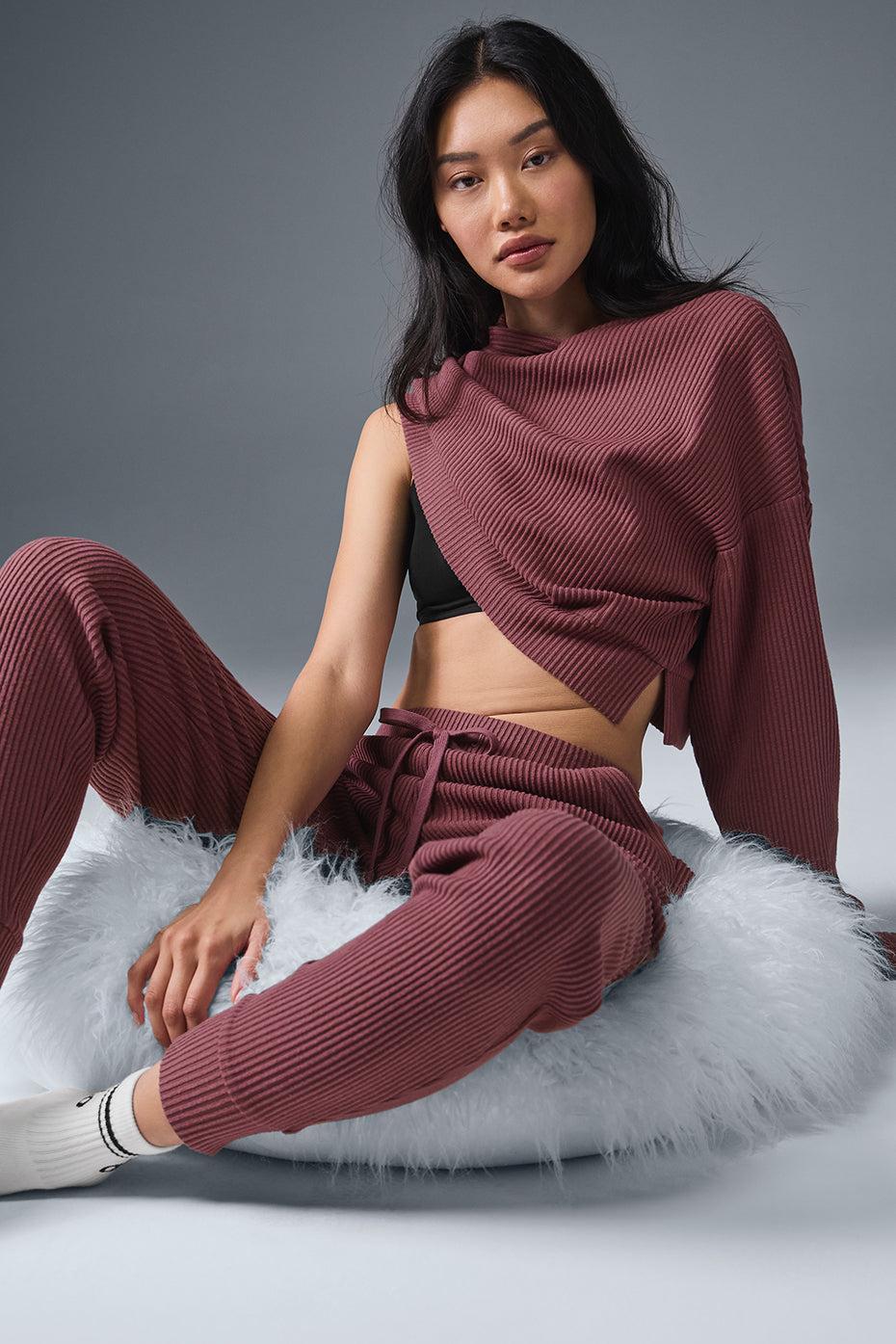 Muse Sweatpant - Burgundy Truffle Female Product Image