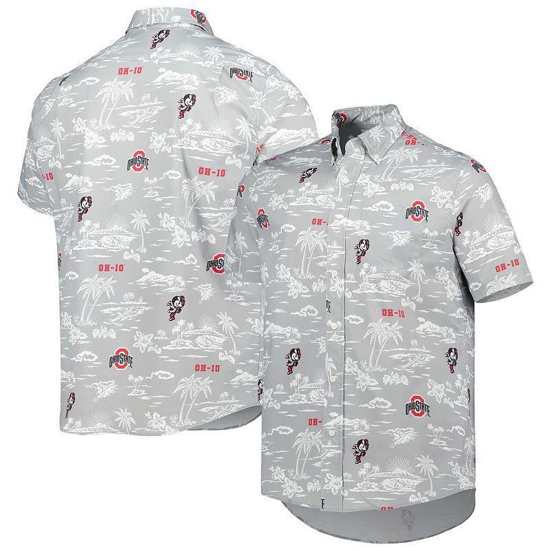 Mens Reyn Spooner Gray Ohio State Buckeyes Classic Button-Down Shirt Product Image