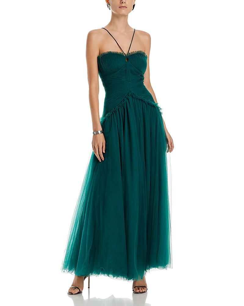 Womens Tiered Chiffon A-Line Gown Product Image