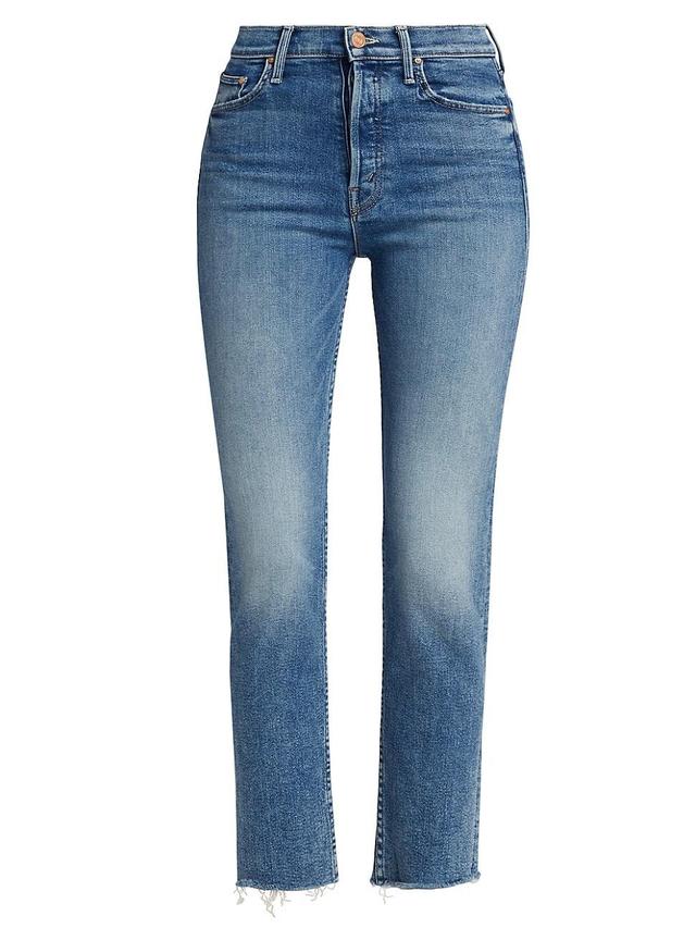 Womens Tomcat Frayed Ankle-Crop Jeans Product Image