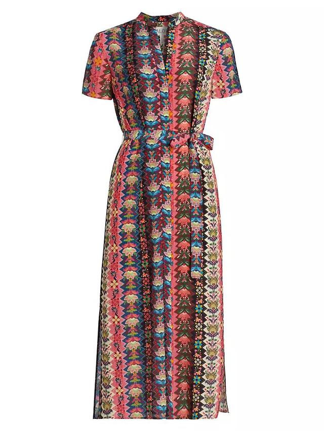 Vicki Floral Wrap Midi-Dress Product Image