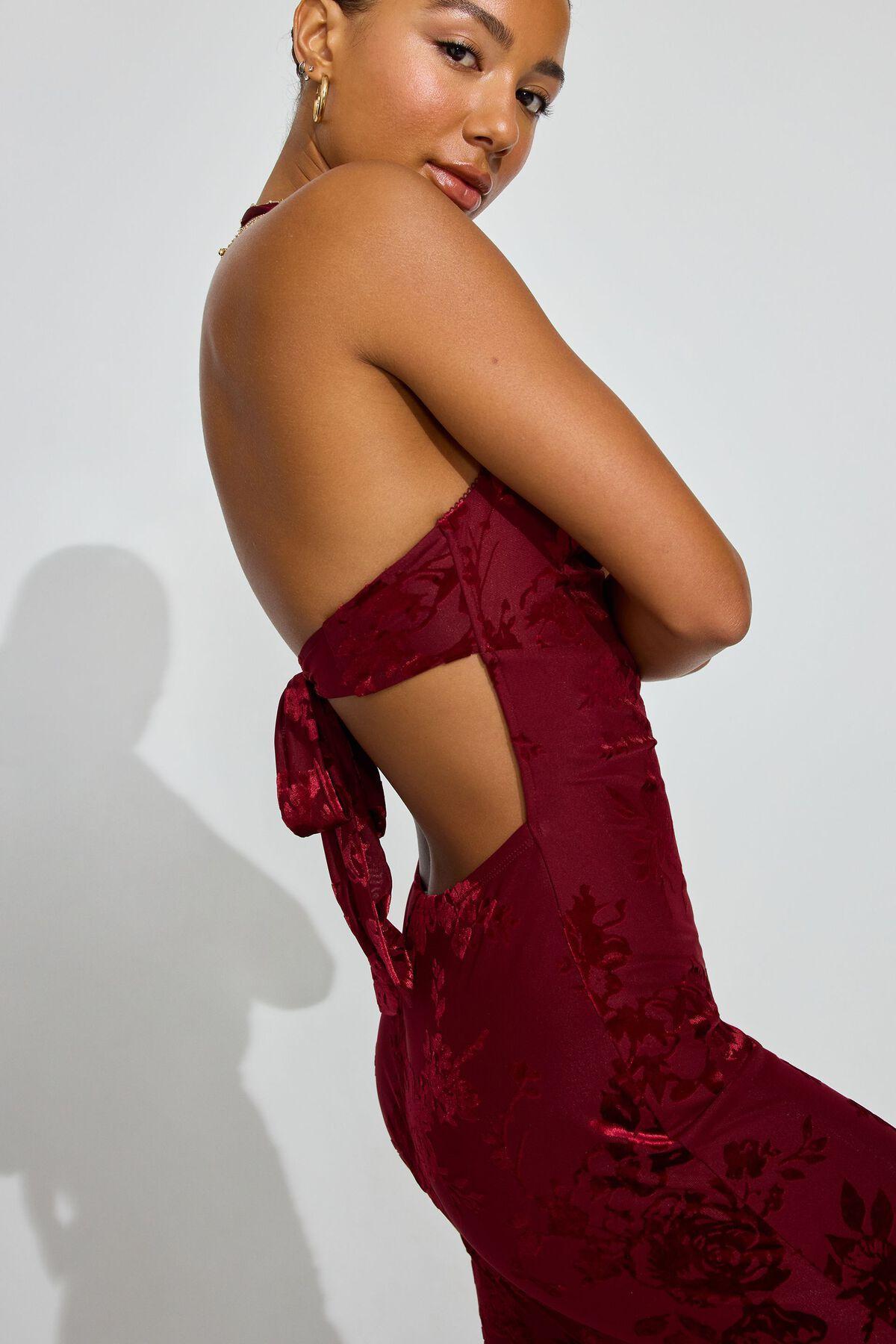 Burnout Sweetheart Maxi Dress Product Image