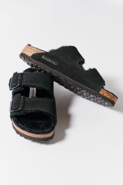 Birkenstock Arizona Genuine Shearling Lined Slide Sandal Product Image