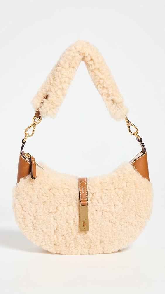 Polo Ralph Lauren Shearling Vachetta Id Mini Shoulder Bag | Shopbop Product Image