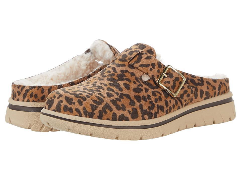 Cliffs by White Mountain Homey (Light /Leopard/Suedette) Women's Clog Shoes Product Image