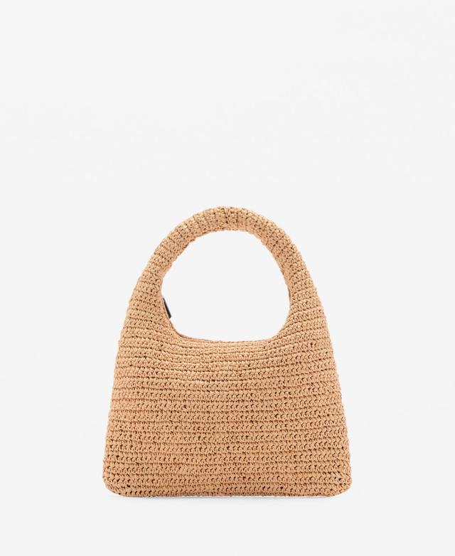 MANGO - Natural fiber shoulder bag - One size - Women Product Image