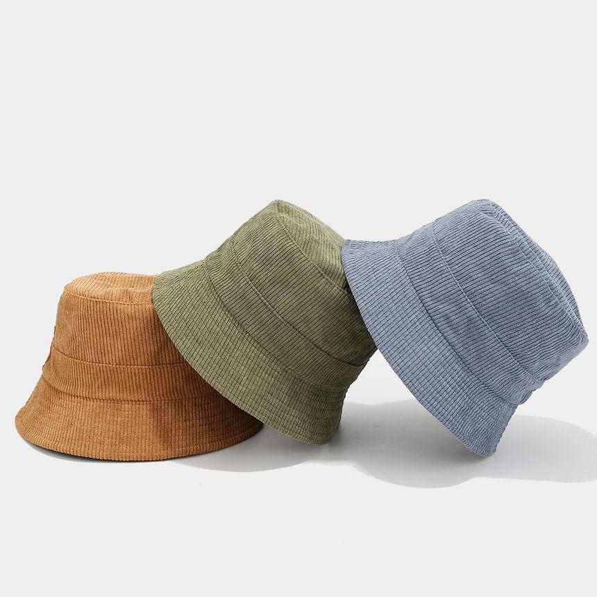 Plain Corduroy Bucket Hat Product Image