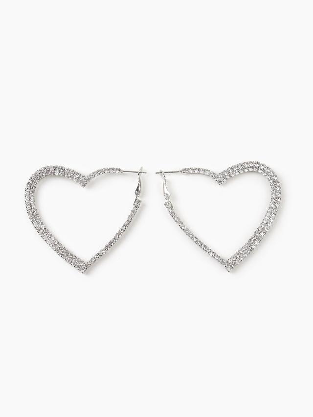 Heart Design Hoop Earrings Product Image