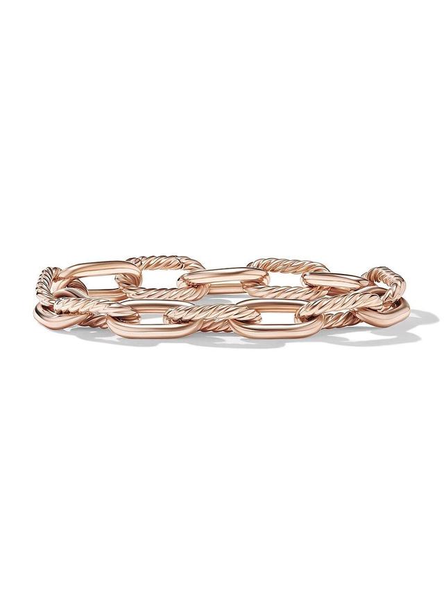 Womens DY Madison Chain Bracelet In 18K Rose Gold Product Image