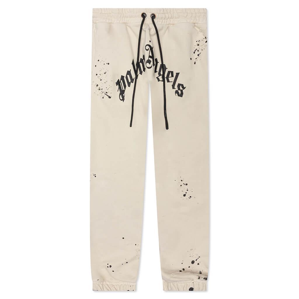 GD Glittered Logo Sweatpants - Off White Male Product Image