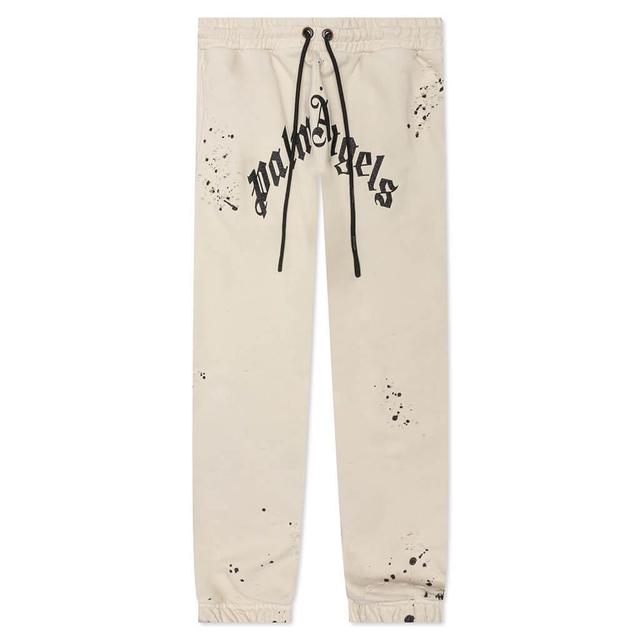 GD Glittered Logo Sweatpants - Off White Male Product Image