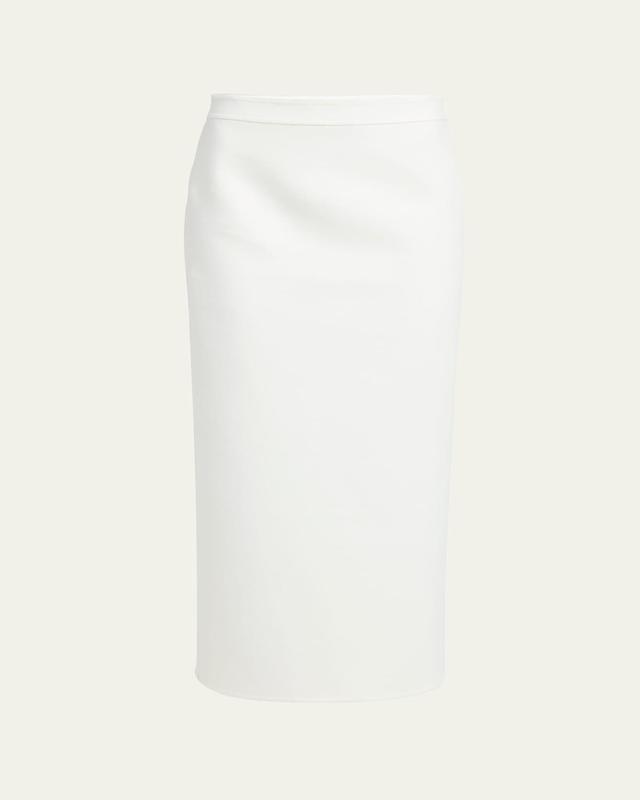 Cashmere Compact Pencil Midi Skirt Product Image