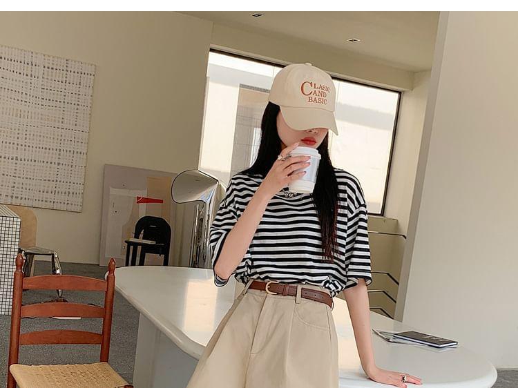 High Waist Plain Shorts Product Image