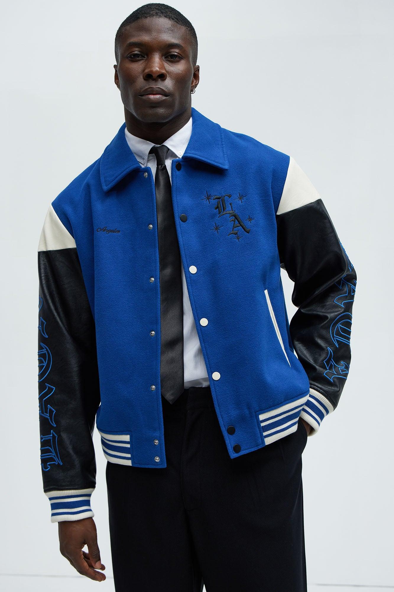 Angel Varsity Jacket - Blue Product Image