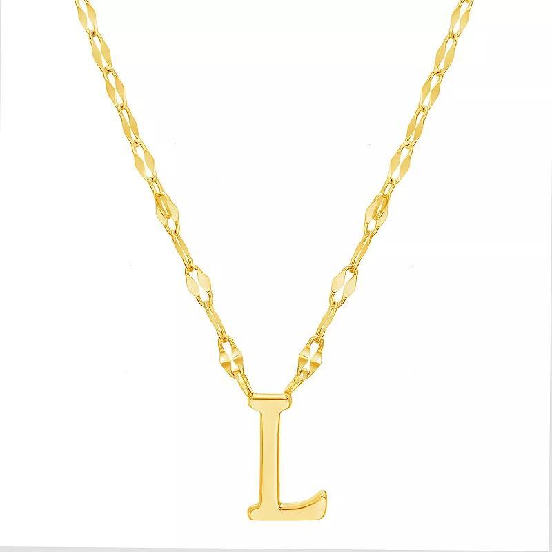 Paige Harper Initial Necklace, Womens A Gold Tone Product Image