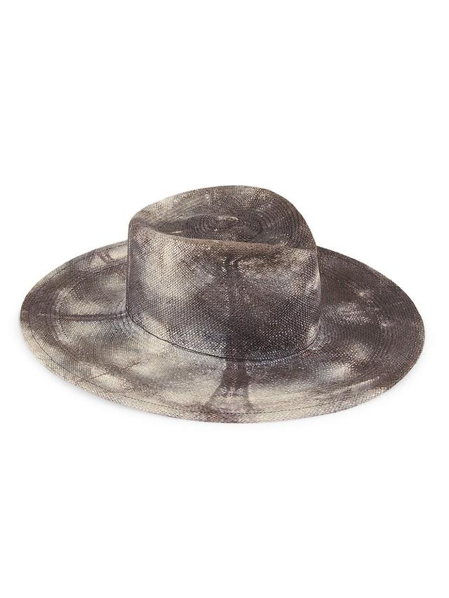 Womens Tie-Dye Panama Hat Product Image