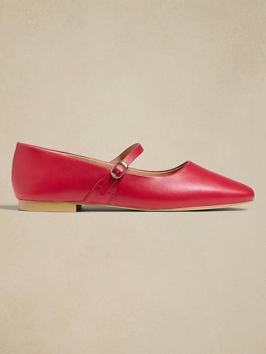 Vegan Leather Maryjane Ballet Flat Product Image