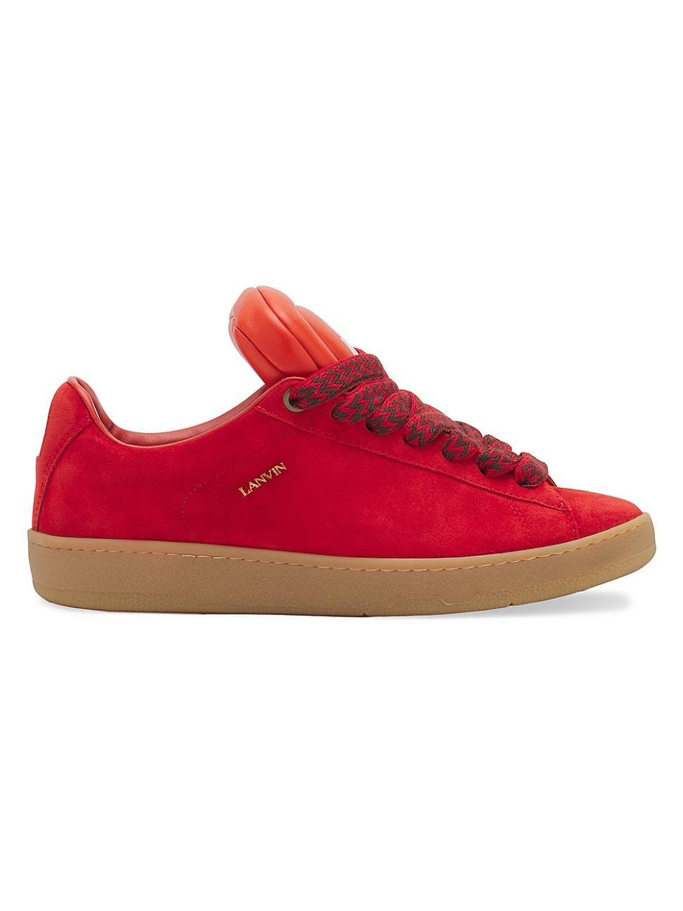 Mens Lanvin x Future Hyper Curb Sneakers in Leather and Suede Product Image