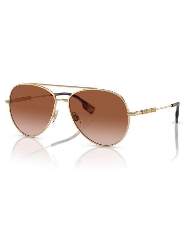 Burberry Unisex Be3147 58mm Aviator Sunglasses Product Image